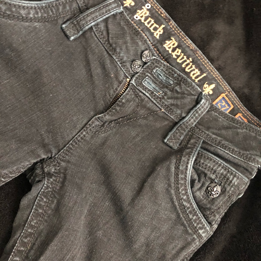EUC Rock Revival Elizabeth Wide Leg size 27 - Picture 2 of 9
